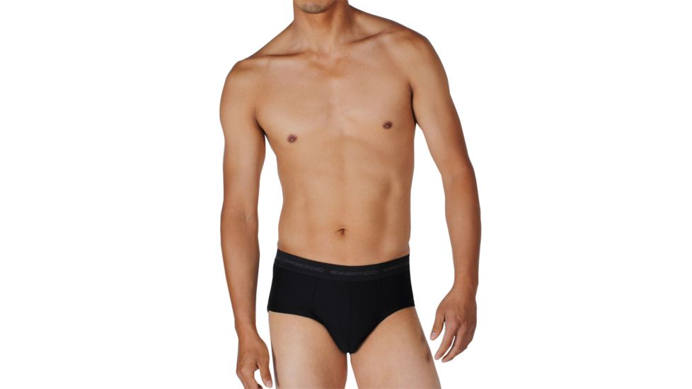 ExOfficio Give-N-Go Sport Low Rise Flyless Brief - Men's-Black-Large