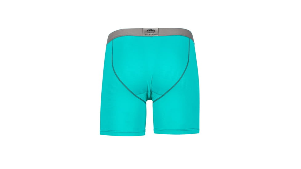 ExOfficio Give-N-Go Sport Mesh 6 Inch Boxer Brief, Deep Jade/Slate, 2XL, 1241-2336-6010-2XL