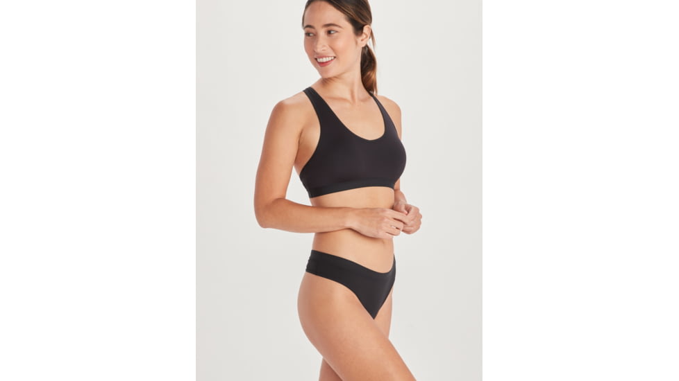 ExOfficio GNG Sport 2.0 Thong - Womens, Black, Medium, 22419779-9999-M