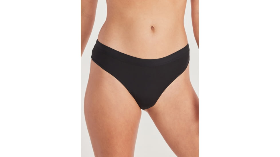 ExOfficio GNG Sport 2.0 Thong - Womens, Black, Medium, 22419779-9999-M