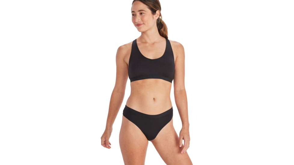ExOfficio GNG Sport 2.0 Thong - Womens, Black, Medium, 22419779-9999-M