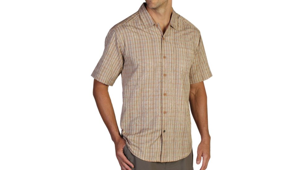 ExOfficio Mundi Jacquard Short Sleeve Shirt - Men's -Spice-XX-Large