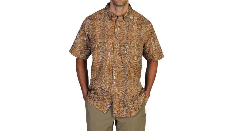 Next-To-Nothing Aboriginal Short Sleeve Shirt - Mens -Fig-XX-Large