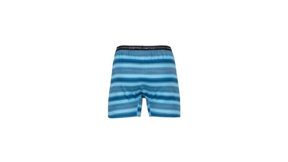 ExOfficio Sol Cool Print Boxer Mens, Deep Water Ombre, L, 12452895-7312-L