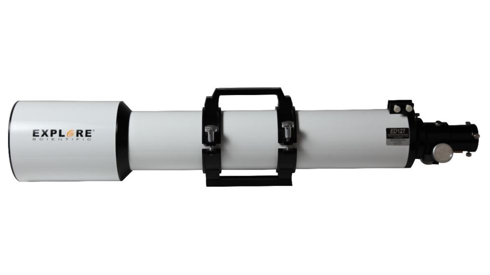 Explore Scientific ED127 Classic White Essential Series f/7.5 Air Spaced Triplet w/EXOS-2GT GoTo Computerized German Equatorial Mount ED127075-EXOS2GT
