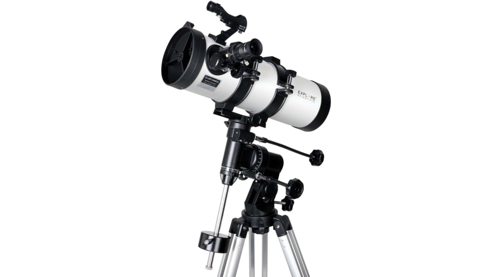 Explore Scientific 114 mm f/4.4 Newtonian Reflector Telescope w/ Equatorial Mount, Black, ES-ON11444EQ3