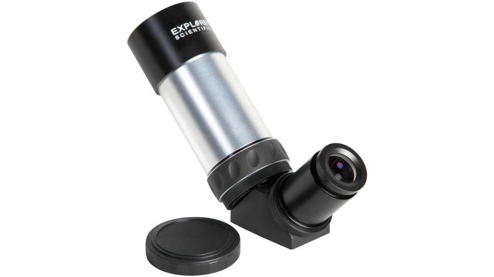 Explore Scientific 6 Degree Field of View 8x50 Illuminated Erect Image Finder Scope w/Bracket w/out Base,Silver VFEI0850-01