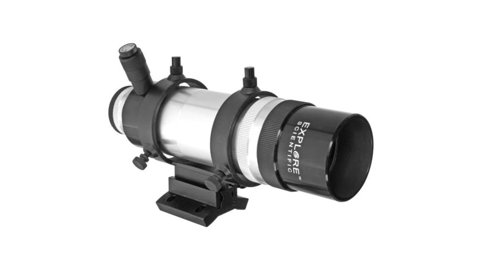 Explore Scientific 6 Degree Field of View 8x50 Illuminated Erect Image Finder Scope w/Bracket w/out Base,Silver VFEI0850-01