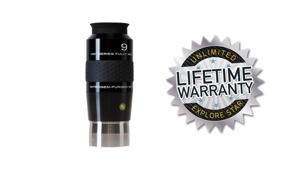 Explore Scientific 9mm 100 degree Series Nitrogen-Purged Waterproof Eyepiece EPWP1009-00