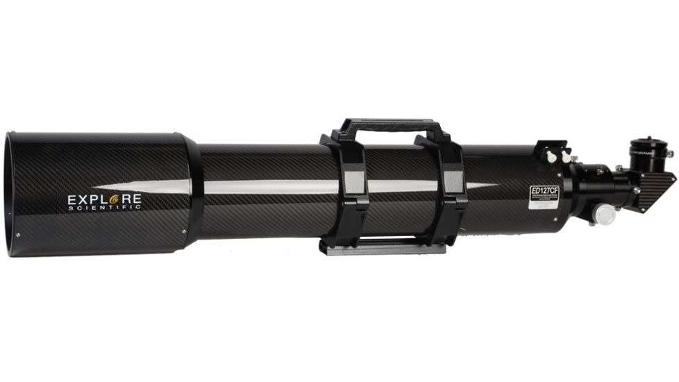 Explore Scientific ED127 f/7.5 Air-Spaced Triplet Refractor Carbon Fiber Telescope w/Retractable Dew Shield EDT-127075-T3-CF