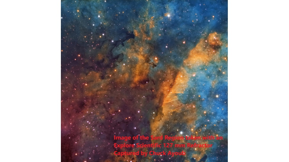 Explore Scientific ED127 Carbon Fiber f/7.5 Air-Spaced Triplet APO Refractor w/ Hoya FCD100 Optics, FCD100-127075-CF