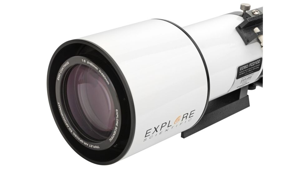 Explore Scientific ED127 f/7.5 Air-Spaced Triplet Refractor Carbon Fiber Telescope w/Retractable Dew Shield EDT-127075-T3-CF