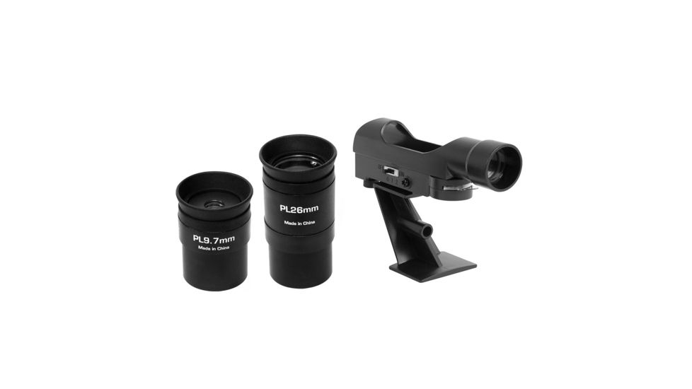 ExploreOne Aurora II Flat Black Slow Motion AZ Mount Telescope, 114mm, 88-20114