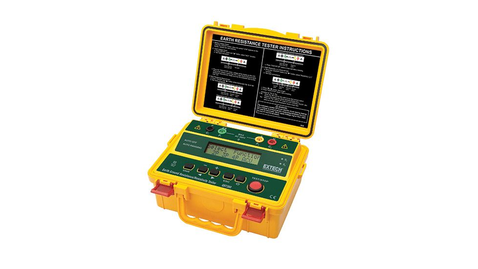 Extech Instruments 4-Wire Earth Ground Resistance/Resistivity Tester, GRT350