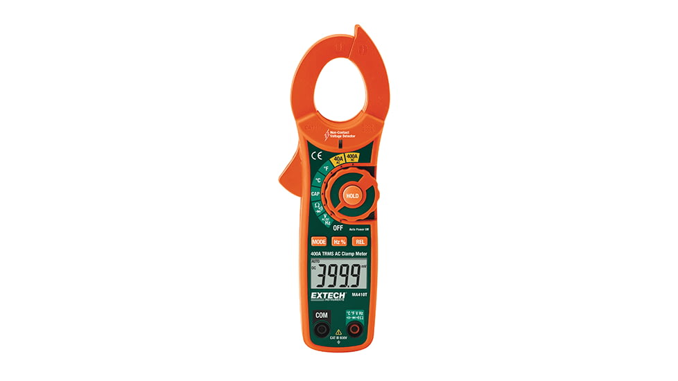 Extech Instruments 400A Ac True Rms Clamp Meter + Ncv, MA410T