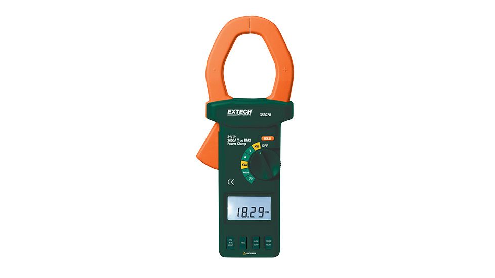 Extech Instruments Clamp Meter, Power 3-Phase Analyzer, 382075