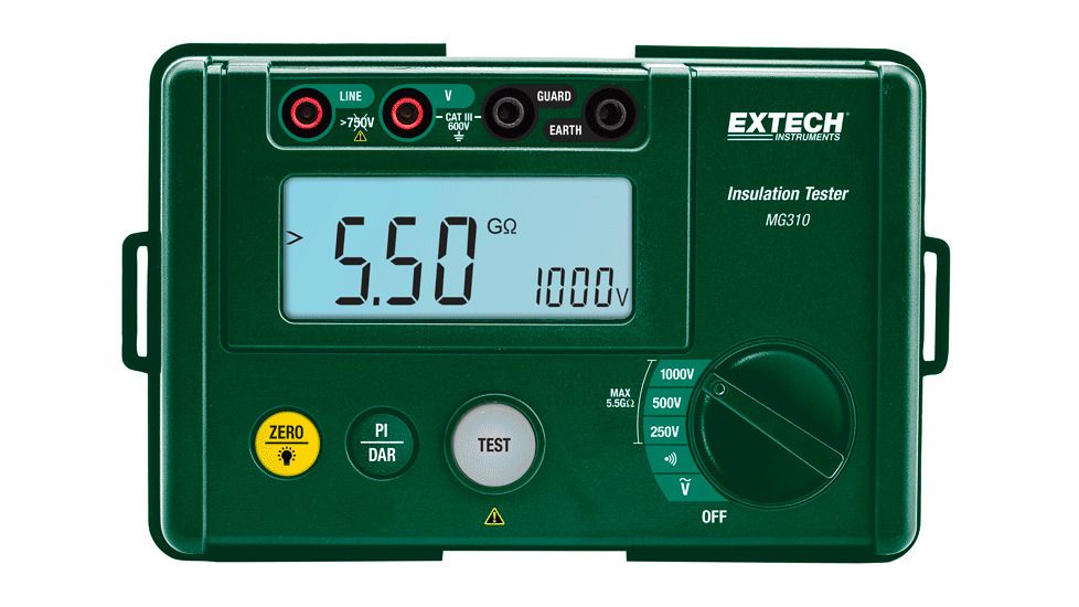 Extech Instruments Compact Digital Insulation Tester, MG310