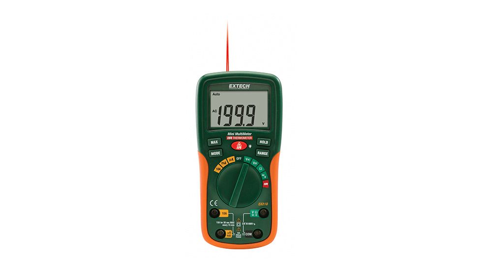 Extech Instruments Dmm+ Ir Thermometer With Limited Nist, EX210-NISTL