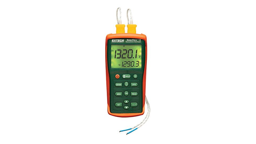 Extech Instruments Easyview Dual Input Therm Type K,J,T,E,R,S,N, EA15