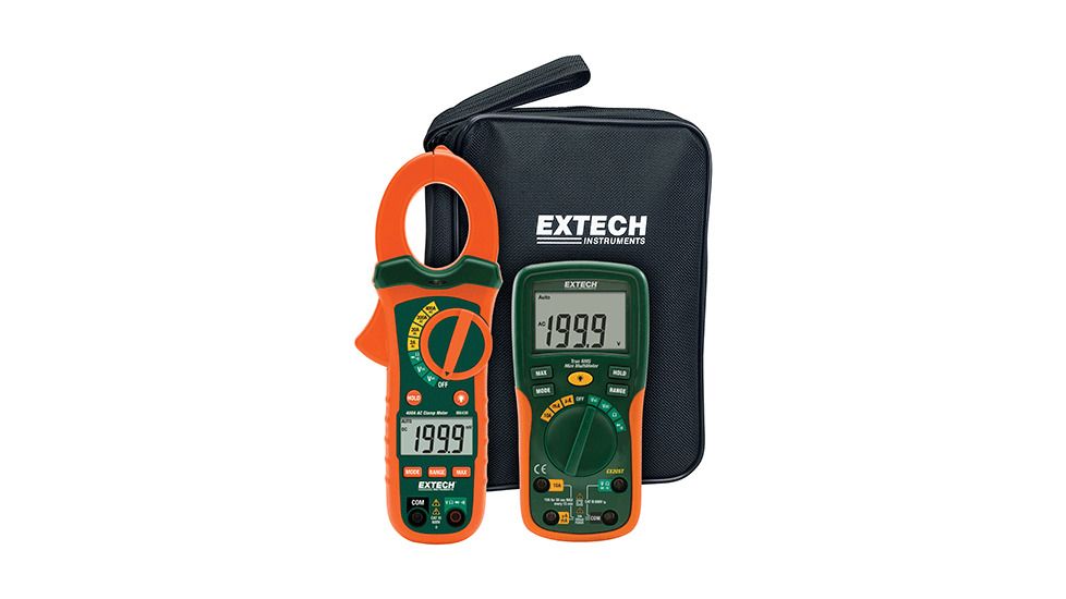 Extech Instruments Electrical Test Kit W/Ac Clamp Meter, ETK30