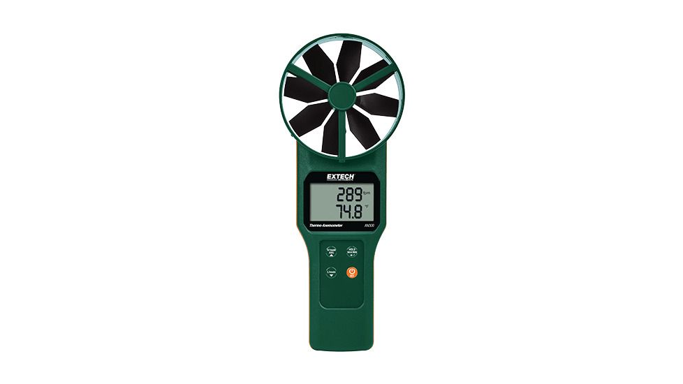 Extech Instruments Large Vane Thermo-Anemometer, AN300