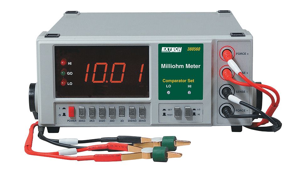Extech Instruments Milliohm Meter 110 Vac, 380560