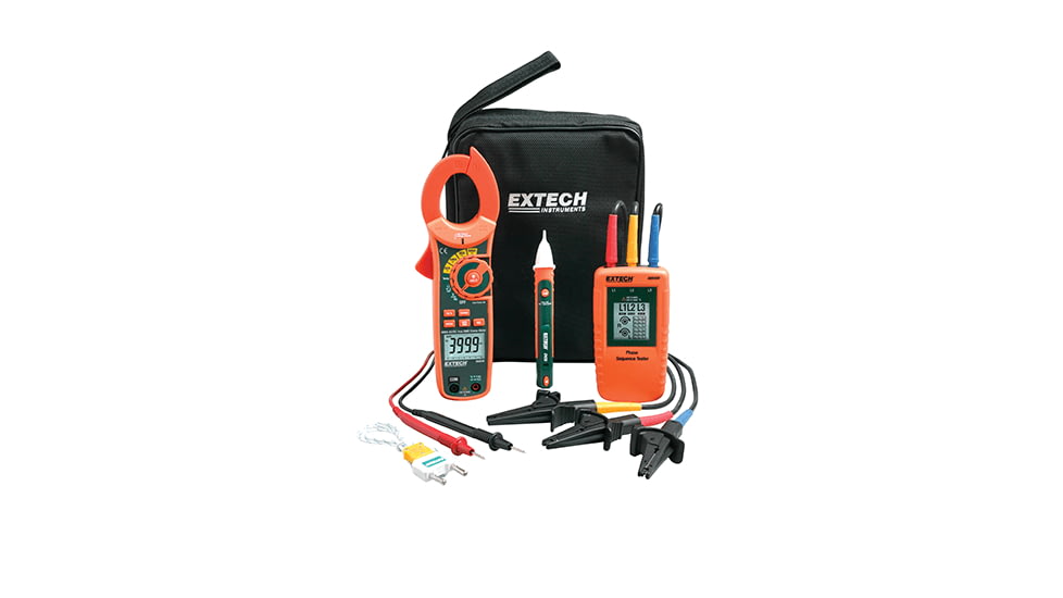 Extech Instruments Phase Rotation/Clamp Meter Kit, MA640-K