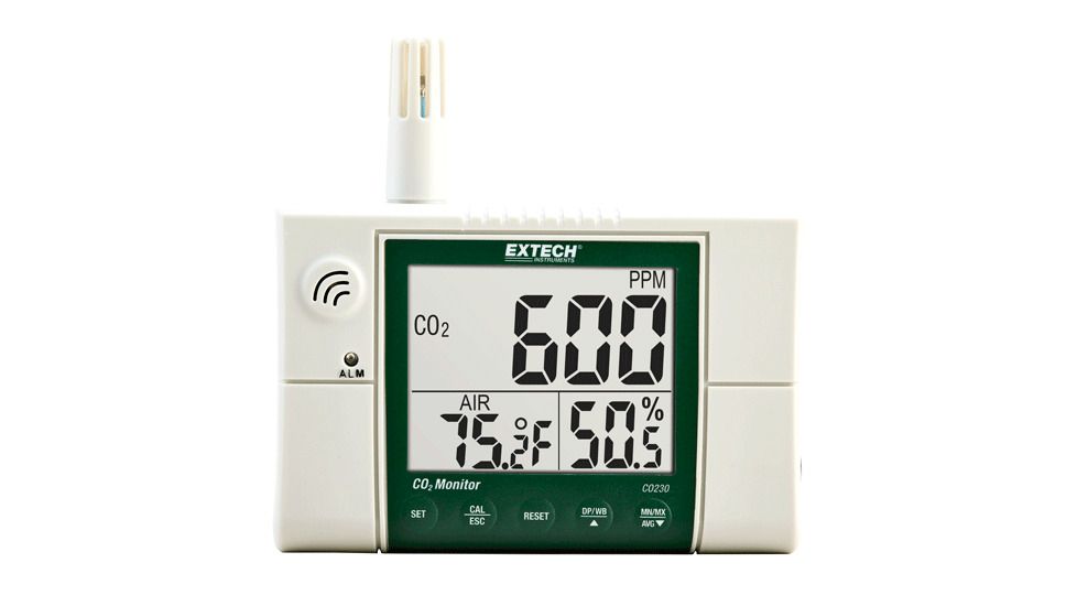 Extech Instruments Wall Mounted Ndoor Air Quality, Carbon Dioxide Meter, CO230