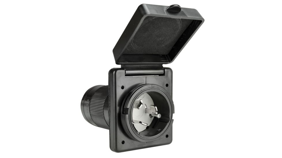 Extreme Max 50A RV Inlet, Black, 5200.3082