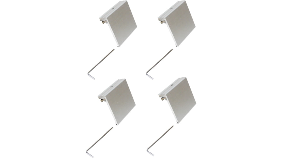 Extreme Max Aluminum Slider Base For Crestliner Suremount Gunnel System, Pack Of 4, 3005.4113.4