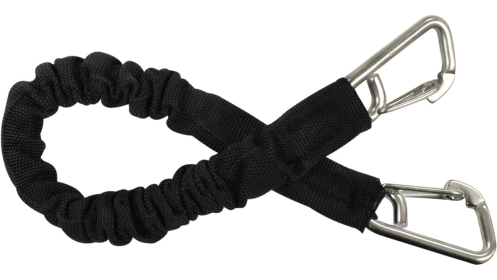 Extreme Max Boattector High-Strength Line Snubber &amp; Storage Bungee, Value 2-Pack - 12in With Compact Hooks, Black, 3006.2367