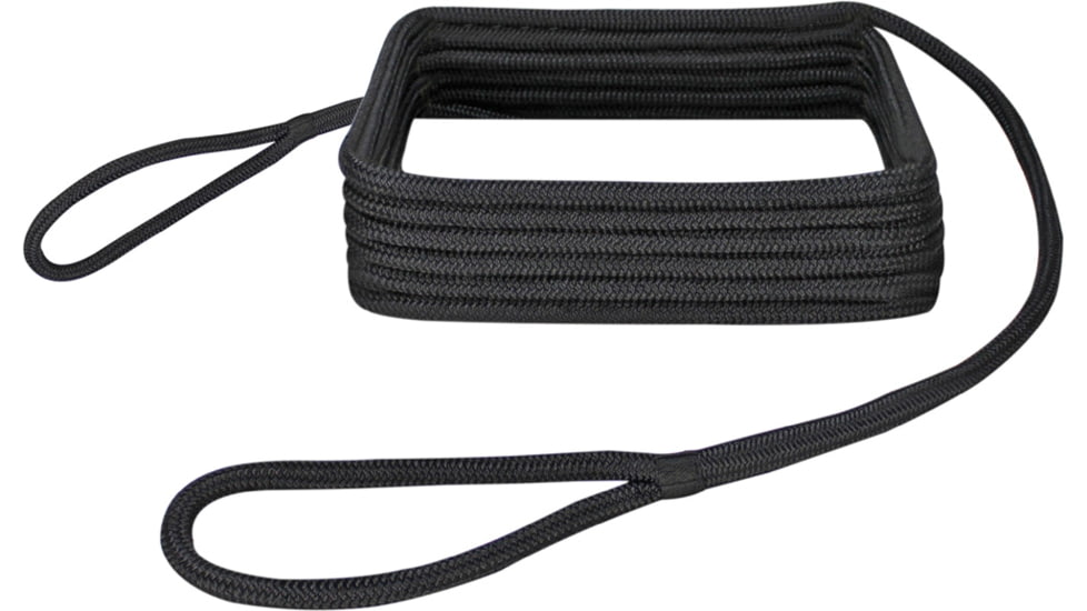 Extreme Max Boattector Premium Double Looped Nylon Dock Line For Mooring Buoys - 35, Black, 35ft, 3006.2409