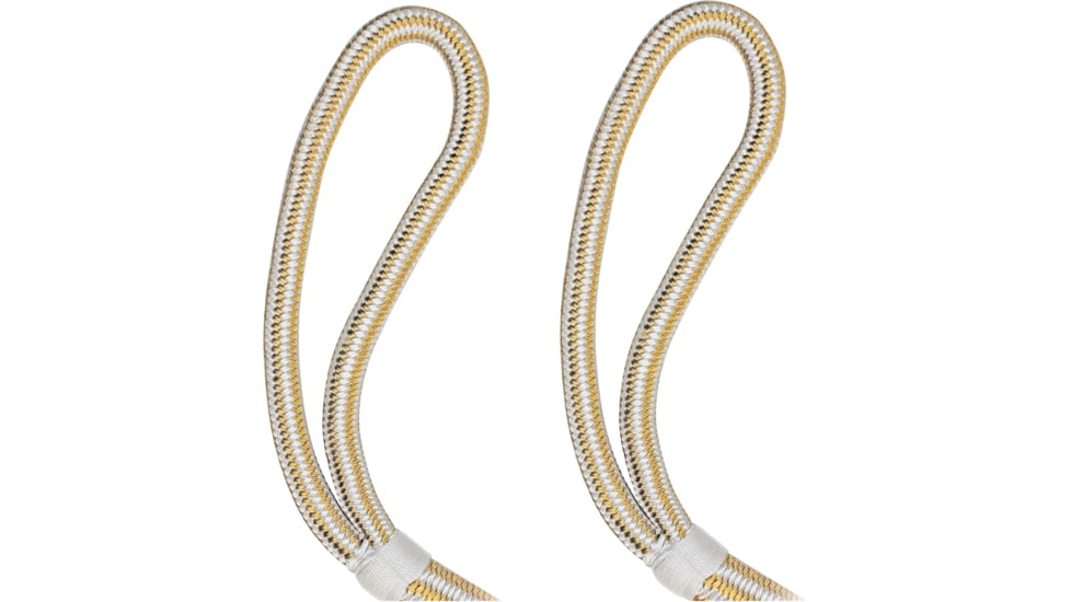 Extreme Max Boattector Premium Double Looped Nylon Dock Line For Mooring Buoys - 35, White &amp; Gold, 35ft, 3006.2399