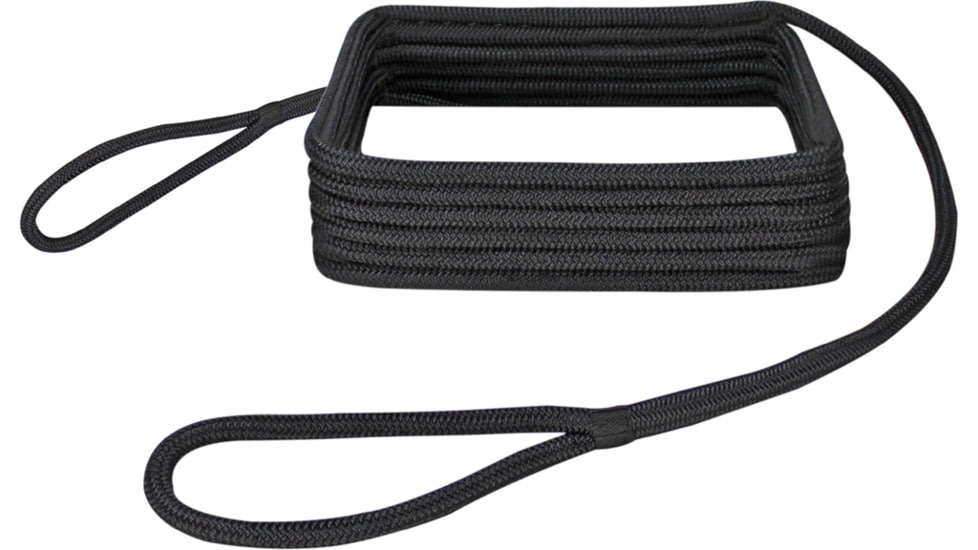 Extreme Max Boattector Premium Double Looped Nylon Dock Line For Mooring Buoys - 5/8in x 30, Black, 5/8in x 30ft, 3006.2388