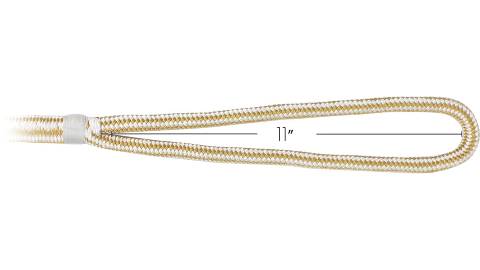 Extreme Max Boattector Premium Double Looped Nylon Dock Line For Mooring Buoys - 5/8in x 30, White &amp; Gold, 3006.2379