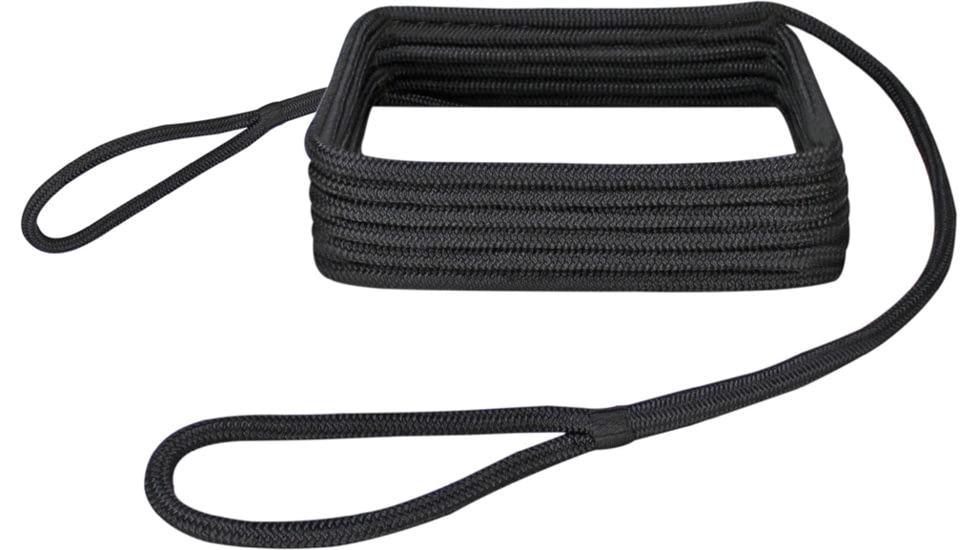 Extreme Max Boattector Premium Double Looped Nylon Dock Line For Mooring Buoys - 5/8in x 35, Black, 5/8in x 35ft, 3006.2391