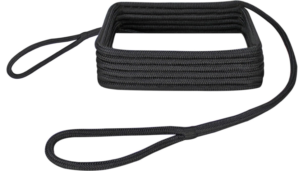 Extreme Max Boattector Premium Double Looped Nylon Dock Line For Mooring Buoys - 5/8in x 40, Black, 5/8in x 40ft, 3006.2394