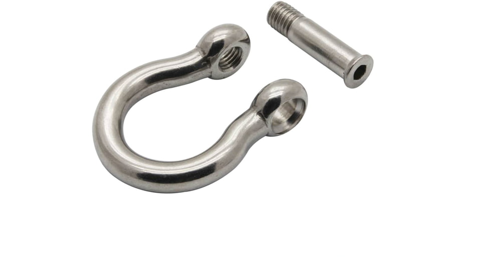 Extreme Max Boattector Stainless Steel Bow Shackle With No Snag Pin, 1/4in, 3006.8405