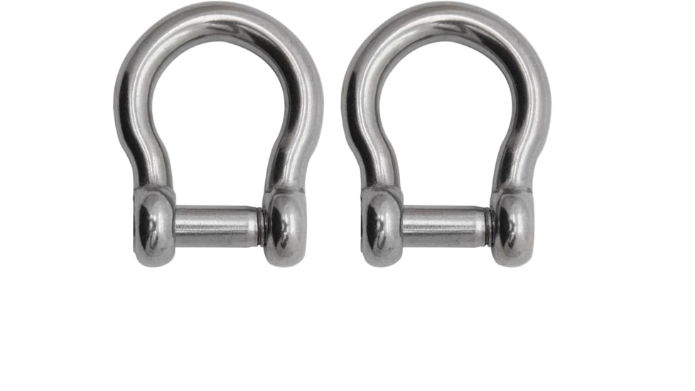Extreme Max Boattector Stainless Steel Bow Shackle With No Snag Pin, 5/16in, Pack of 2, 3006.8408.2