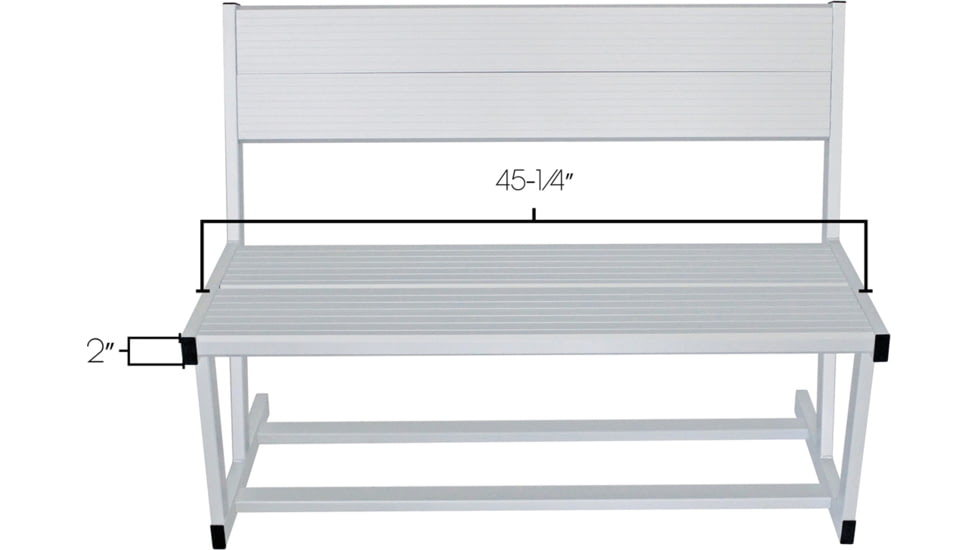 Extreme Max Universal Aluminum Dock And Patio Bench, 3006.6641