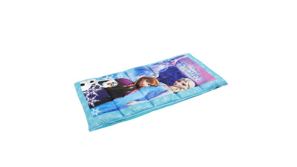 Exxel Outdoors Disney Frozen Sleeping Bag, Blue/Purple, 28 in X 56 in D-2171FRZ6A