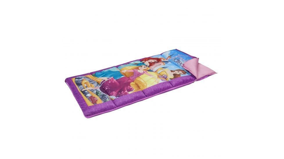 Exxel Outdoors Disney Princess Sleeping Bag, Purple/Pink, 28 in X 56 in, D-217120PRN