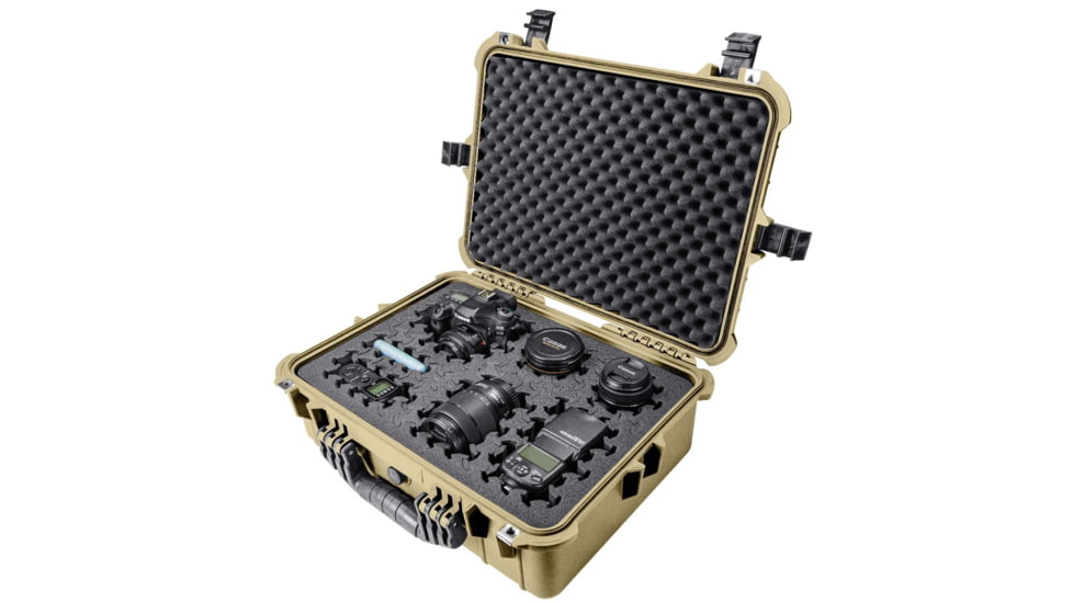 Eylar 20in Large Hard Case Equipped w/Ragar XP Crosslinked Foam Insert, Tan, SA00002-TAN-RG-XP