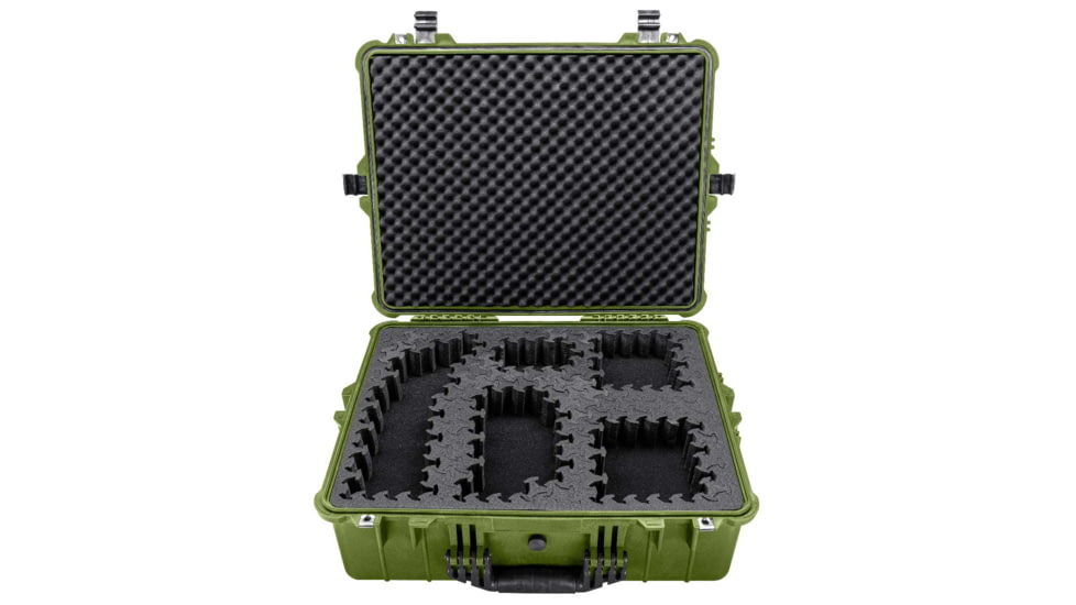 Eylar 24in Extra Large Hard Case Equipped w/Ragar XP Crosslinked Foam Insert, Green, SA00041-GRN-RG-XP