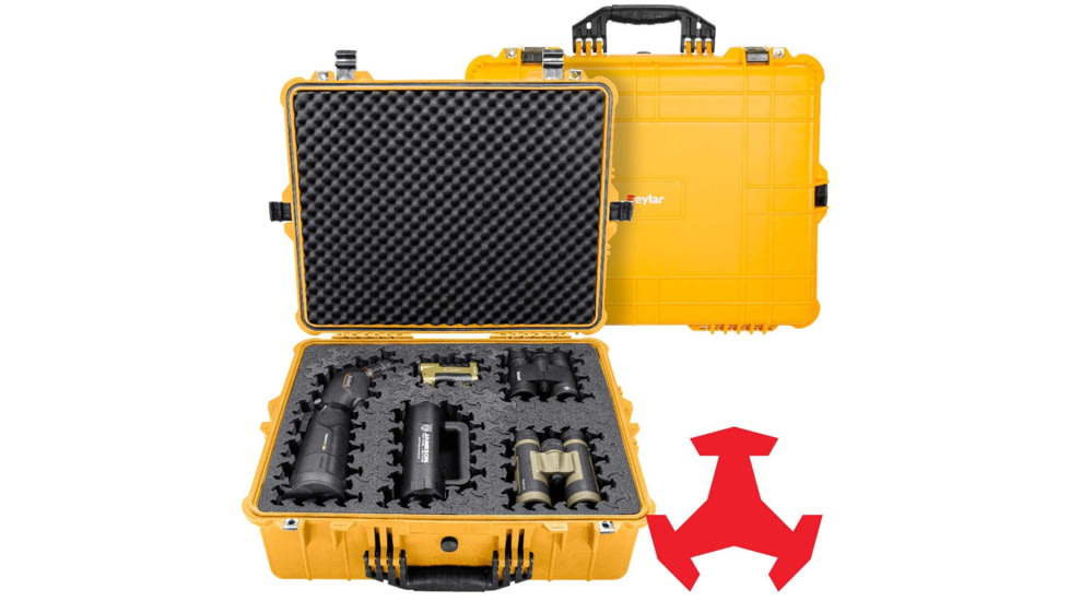 Eylar 24in Extra Large Hard Case Equipped w/Ragar XP Crosslinked Foam Insert, Yellow, SA00041-YLW-RG-XP