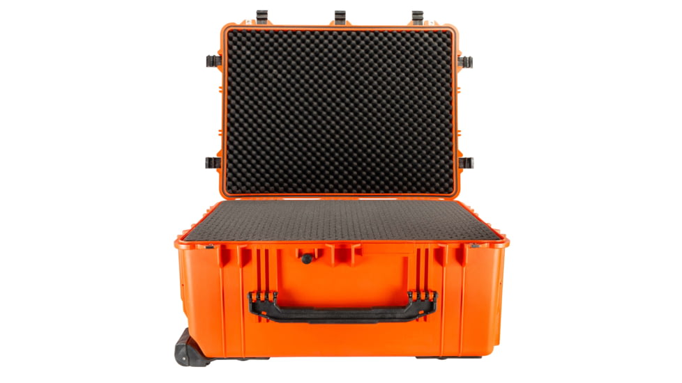 Eylar 2XL 31.5in Waterproof Protective Gear Roller Case w/Foam, Orange, SA00007-ORG
