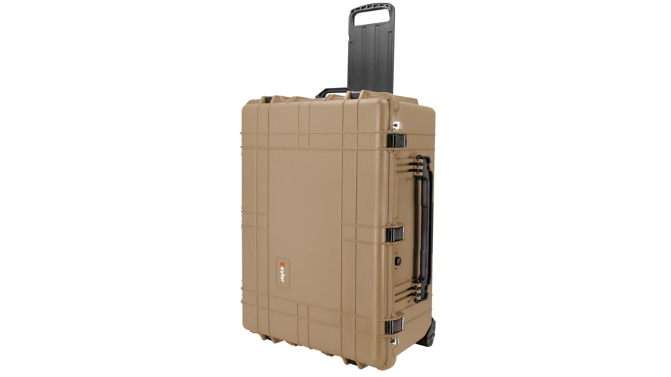 Eylar 2XL 31.5in Waterproof Protective Gear Roller Case w/Foam, Tan, SA00007-TAN