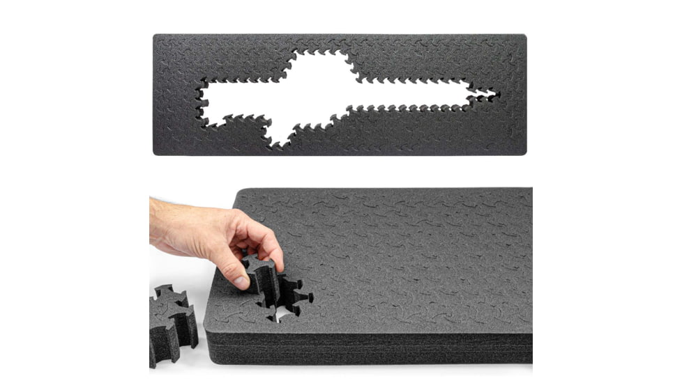 Eylar 44in Hard Rifle Case Equipped w/Ragar XP Crosslinked Foam Insert, Green, SA00008-GRN-RG-XP