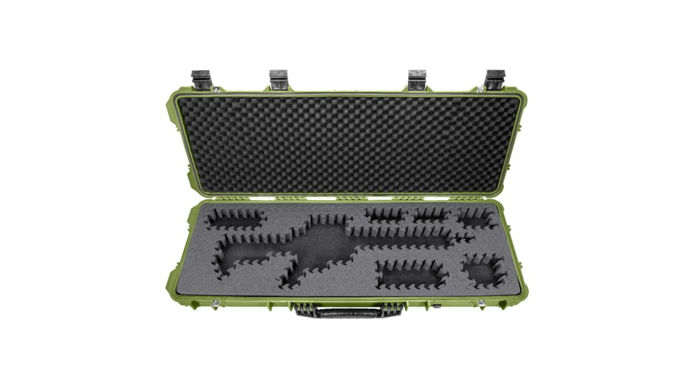 Eylar 44in Hard Rifle Case Equipped w/Ragar XP Crosslinked Foam Insert, Green, SA00008-GRN-RG-XP