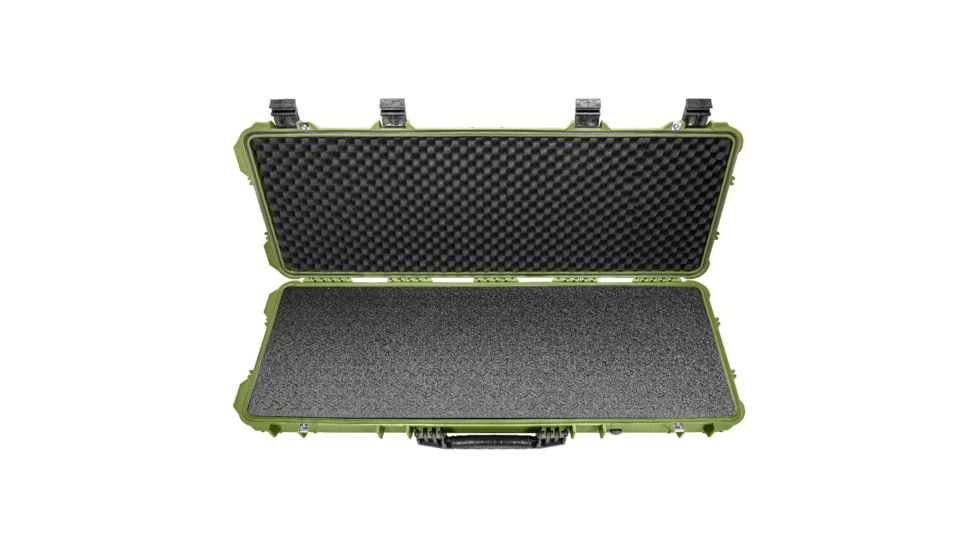 Eylar 44in Hard Rifle Case Equipped w/Ragar XP Crosslinked Foam Insert, Green, SA00008-GRN-RG-XP
